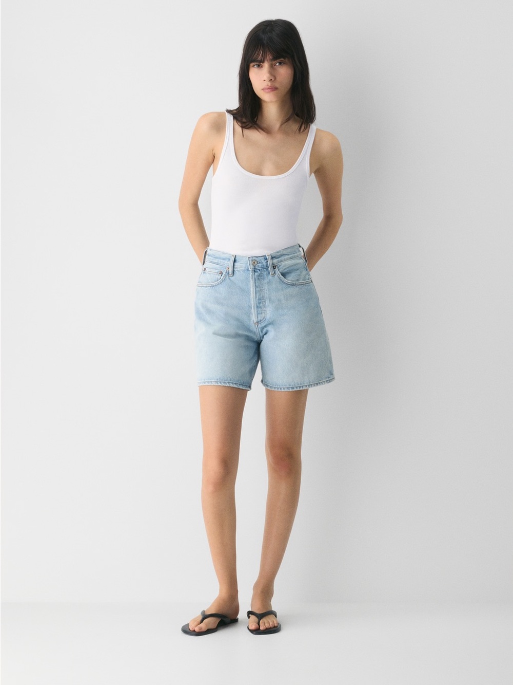 Agolde Dame Denim Shorts